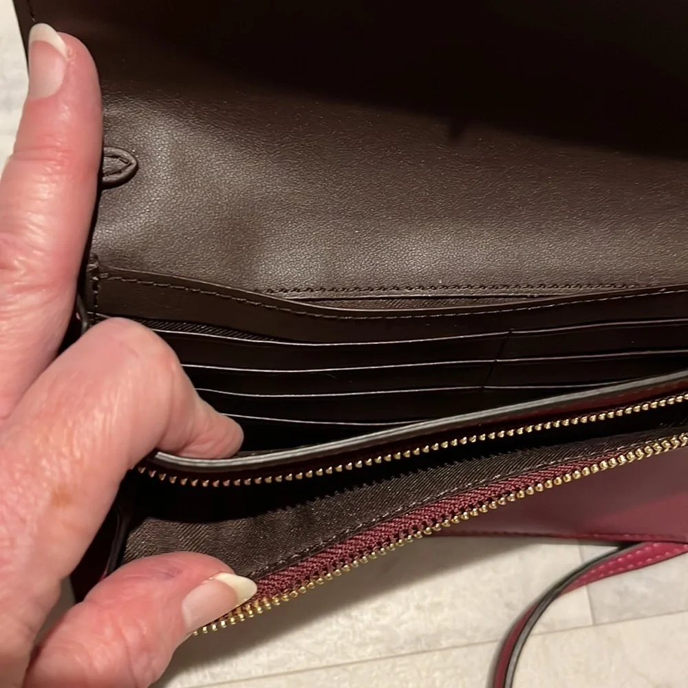 Coach Holiday Bells Crossbody bag Wallet Clutch coated canvas Collectible NWT